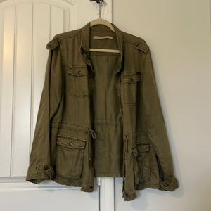 Womens green cargo jacket